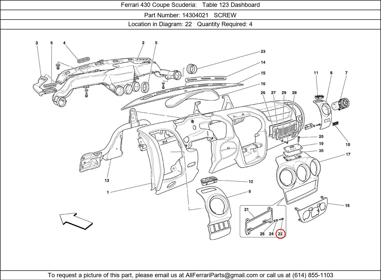 Ferrari Part 14304021