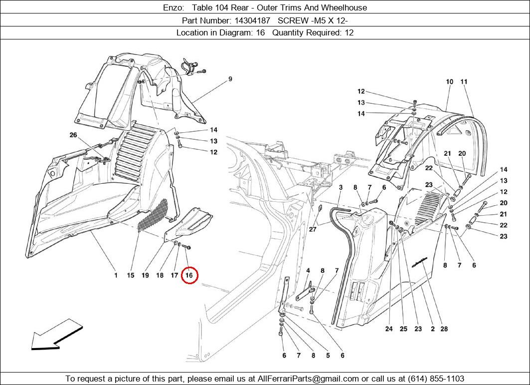 Ferrari Part 14304187