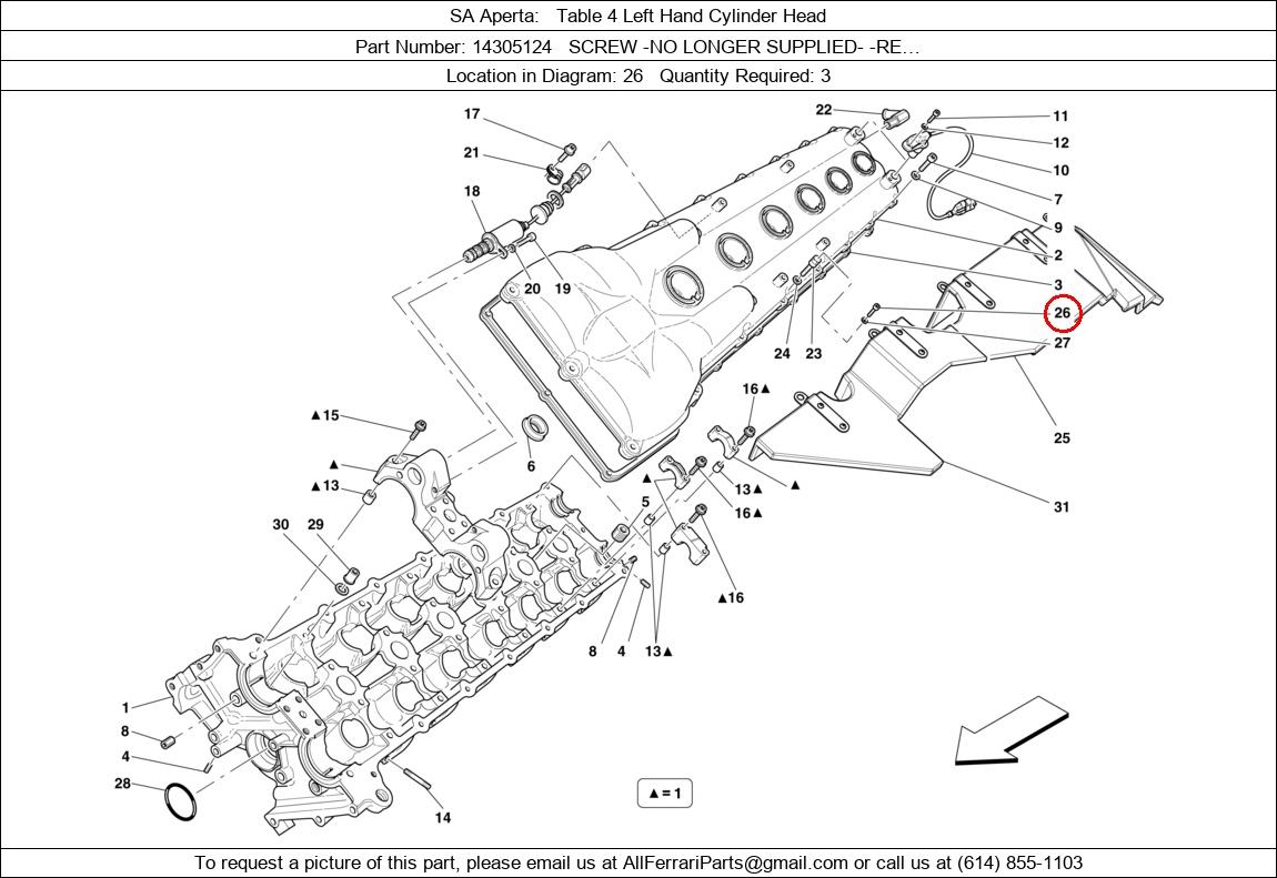 Ferrari Part 14305124