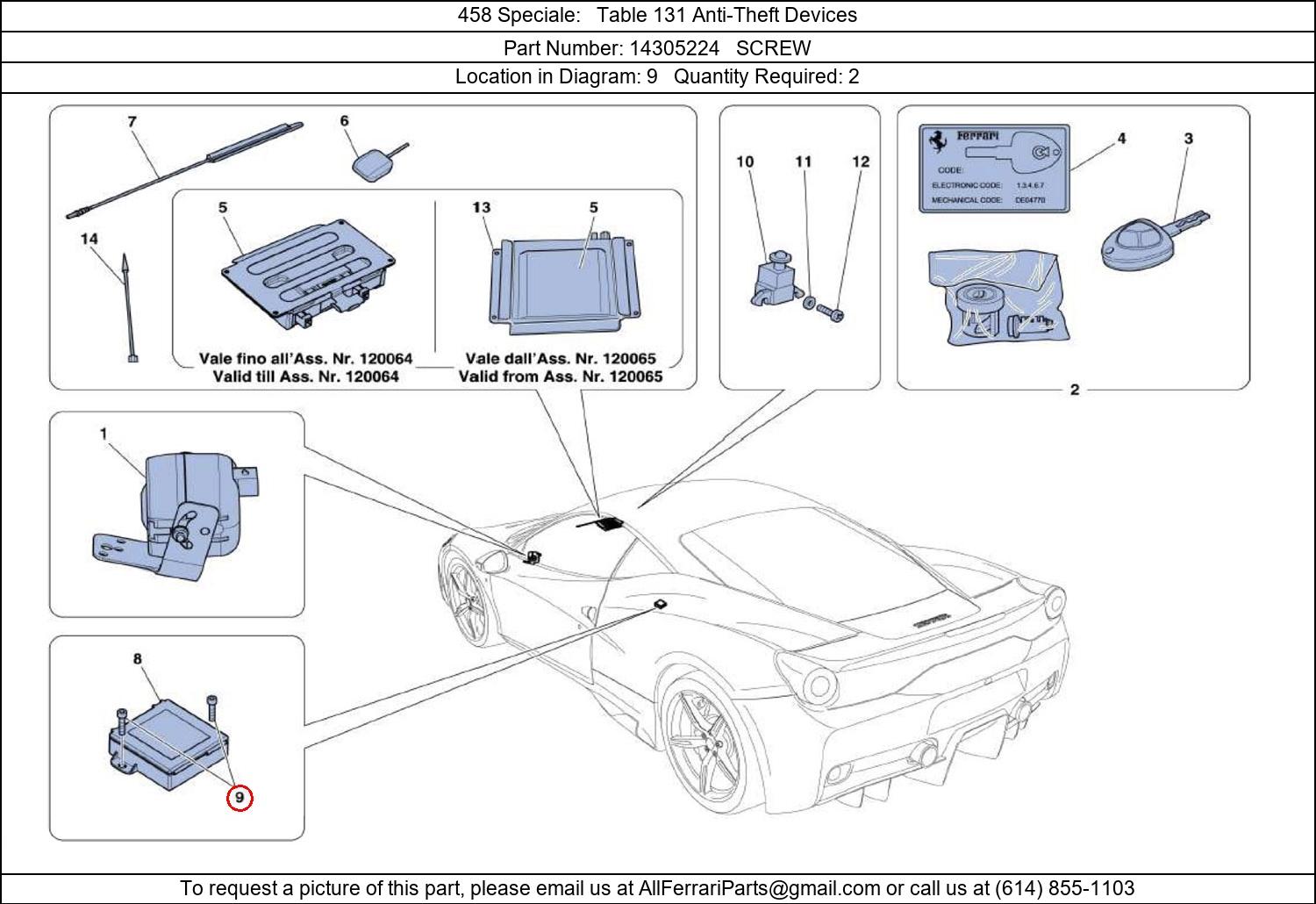 Ferrari Part 14305224