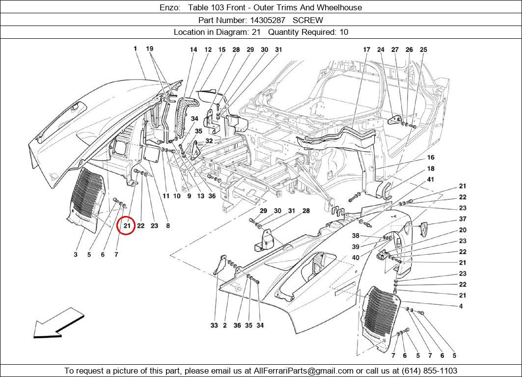 Ferrari Part 14305287