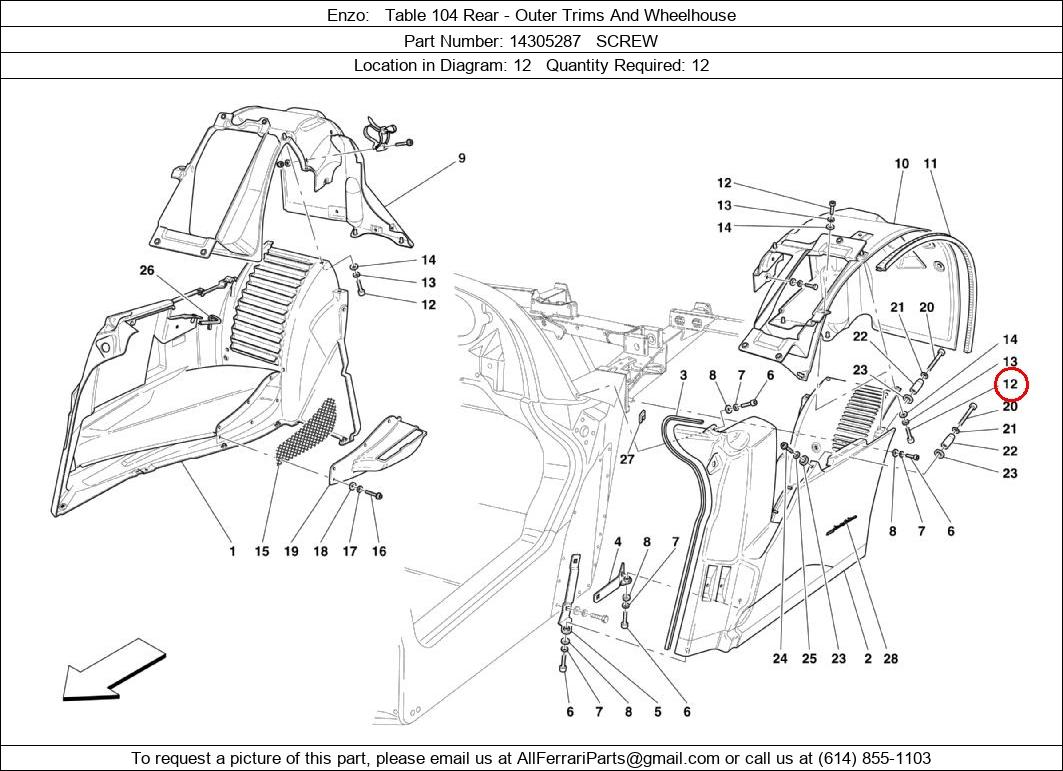 Ferrari Part 14305287