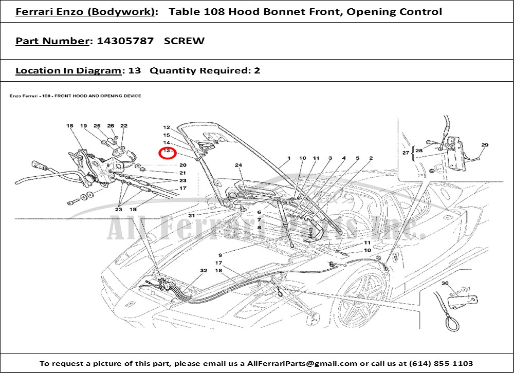 Ferrari Part 14305787