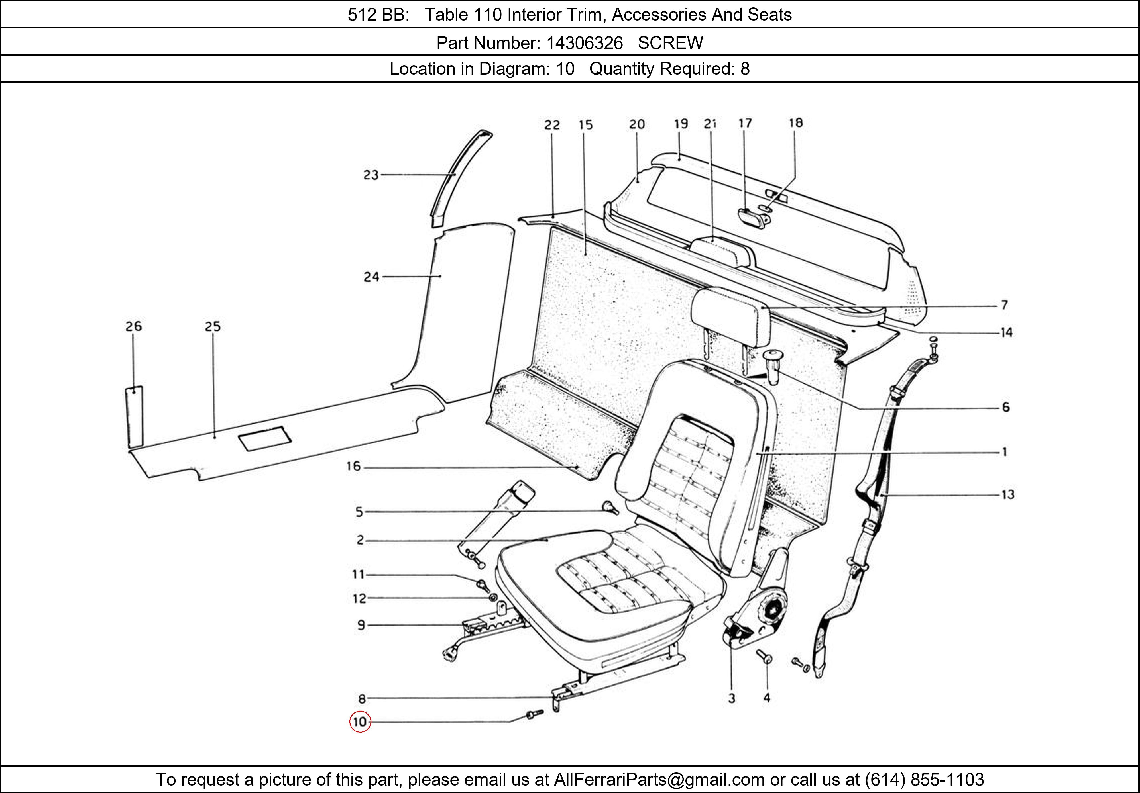 Ferrari Part 14306326