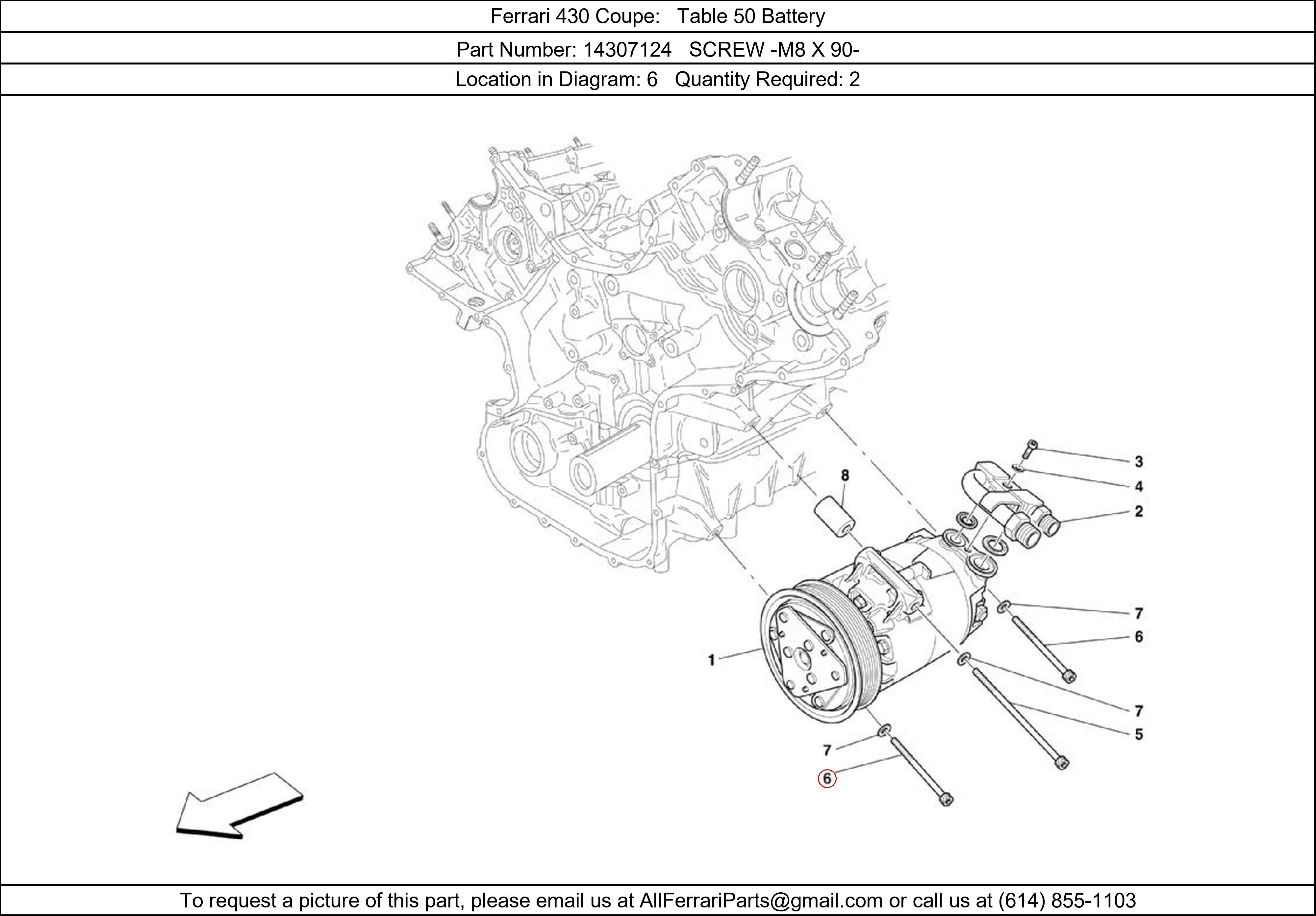 Ferrari Part 14307124