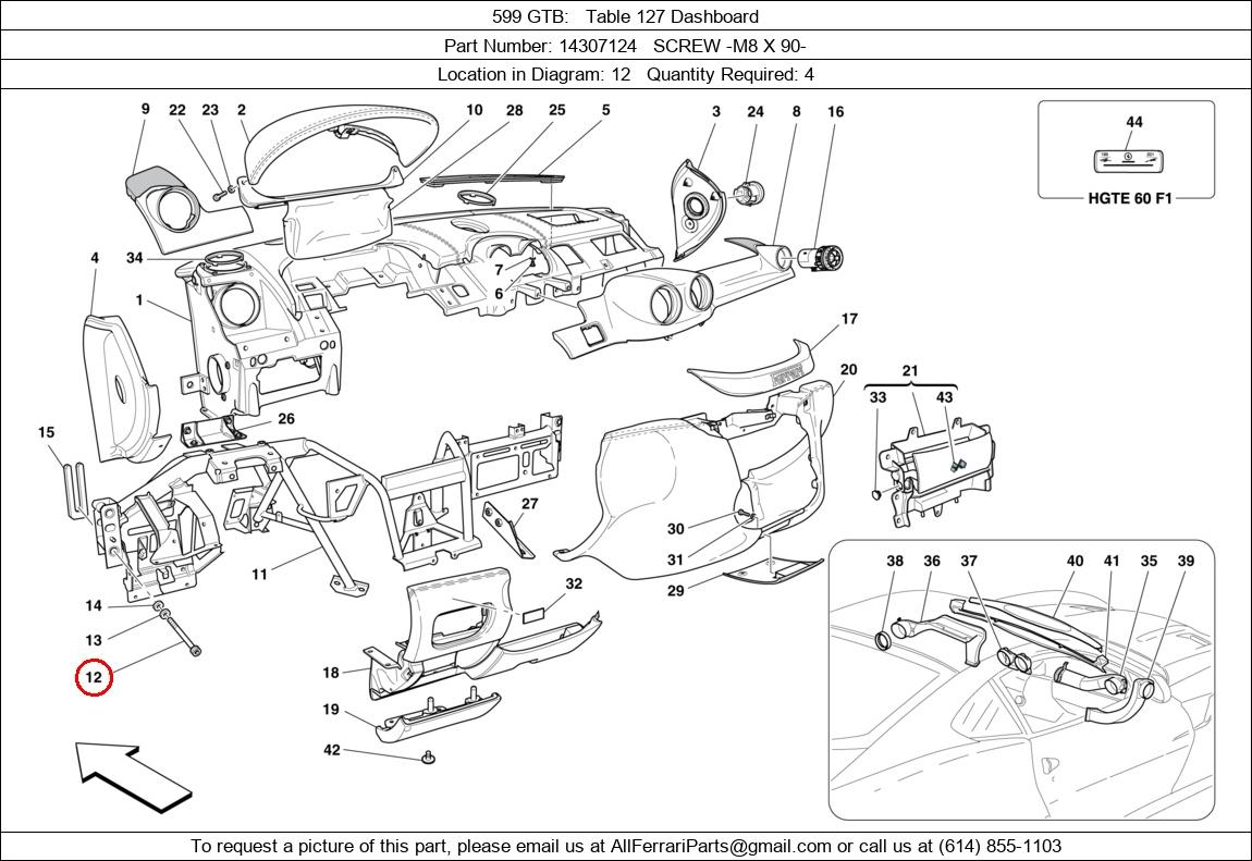 Ferrari Part 14307124