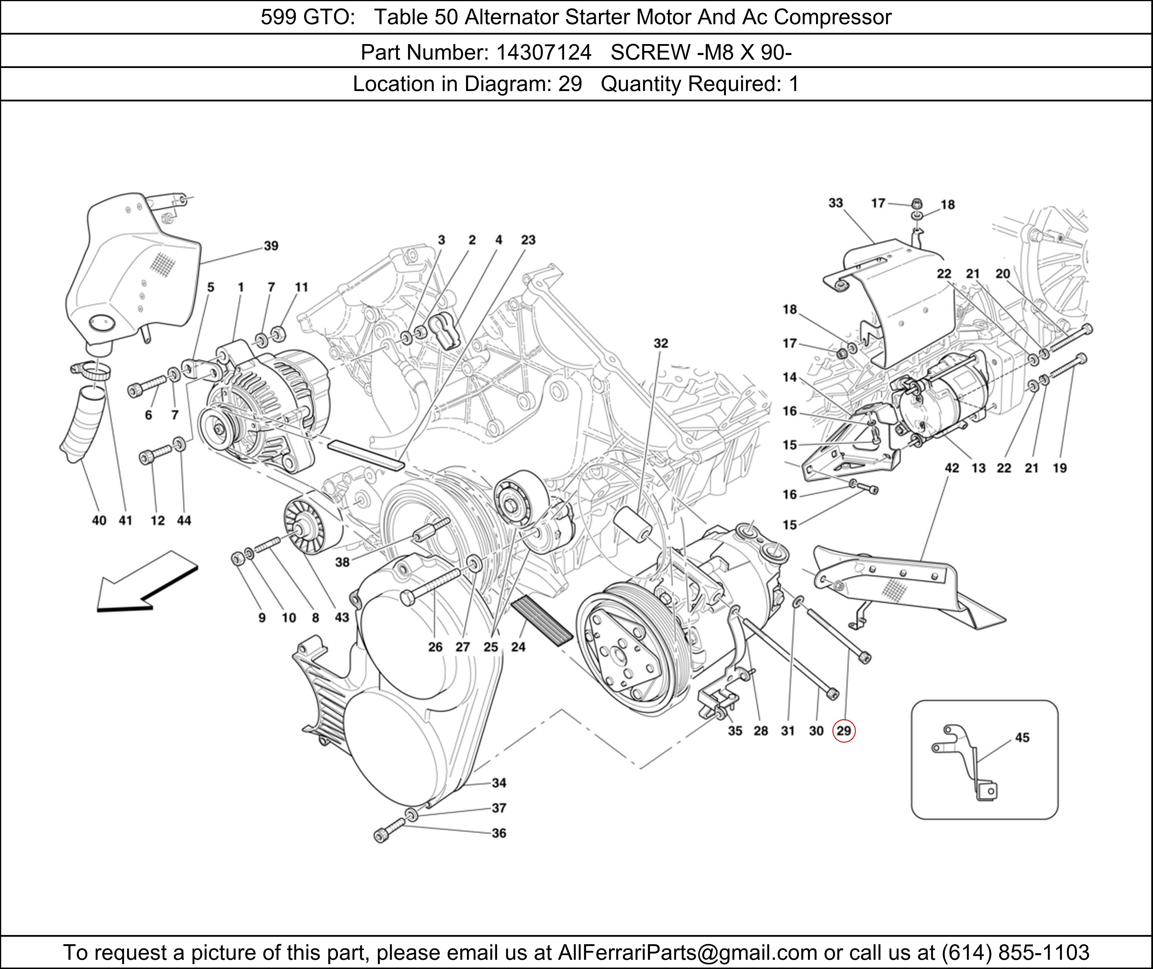 Ferrari Part 14307124