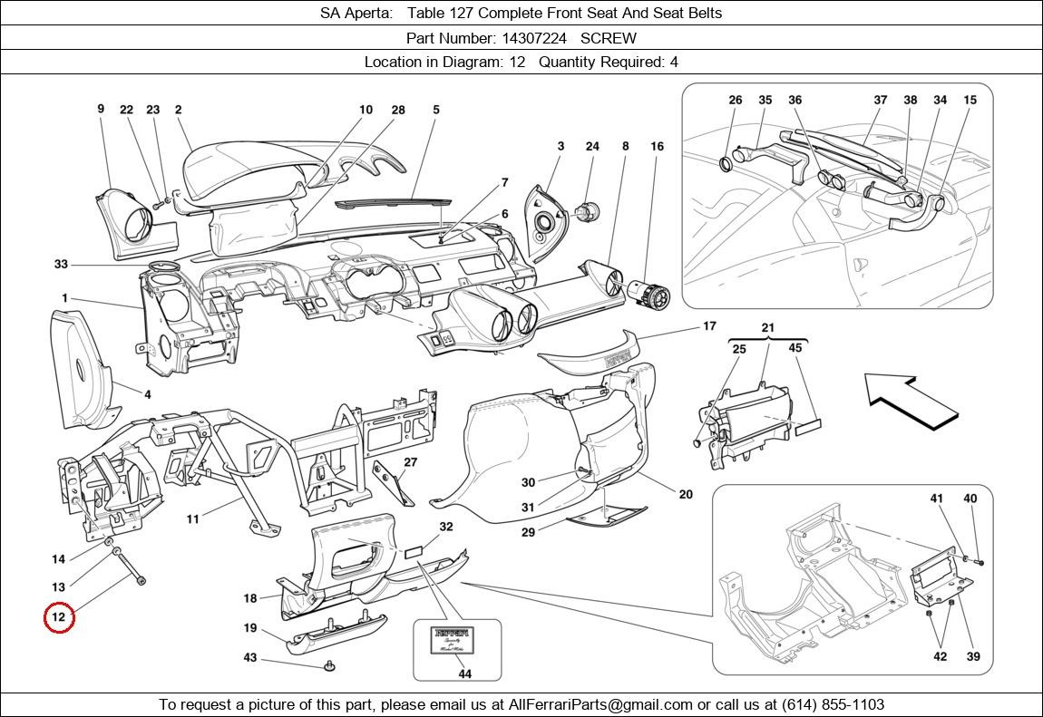 Ferrari Part 14307224