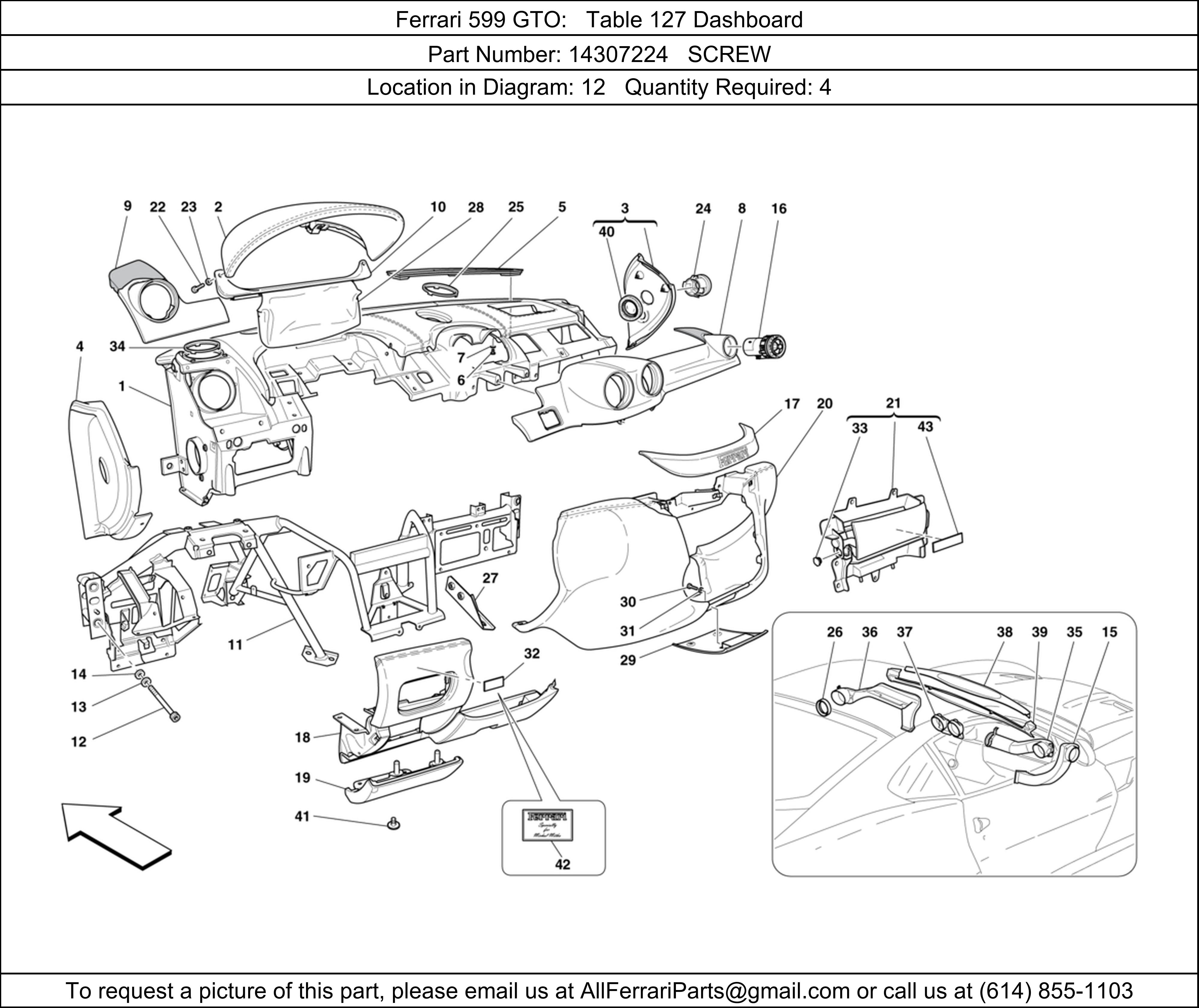 Ferrari Part 14307224