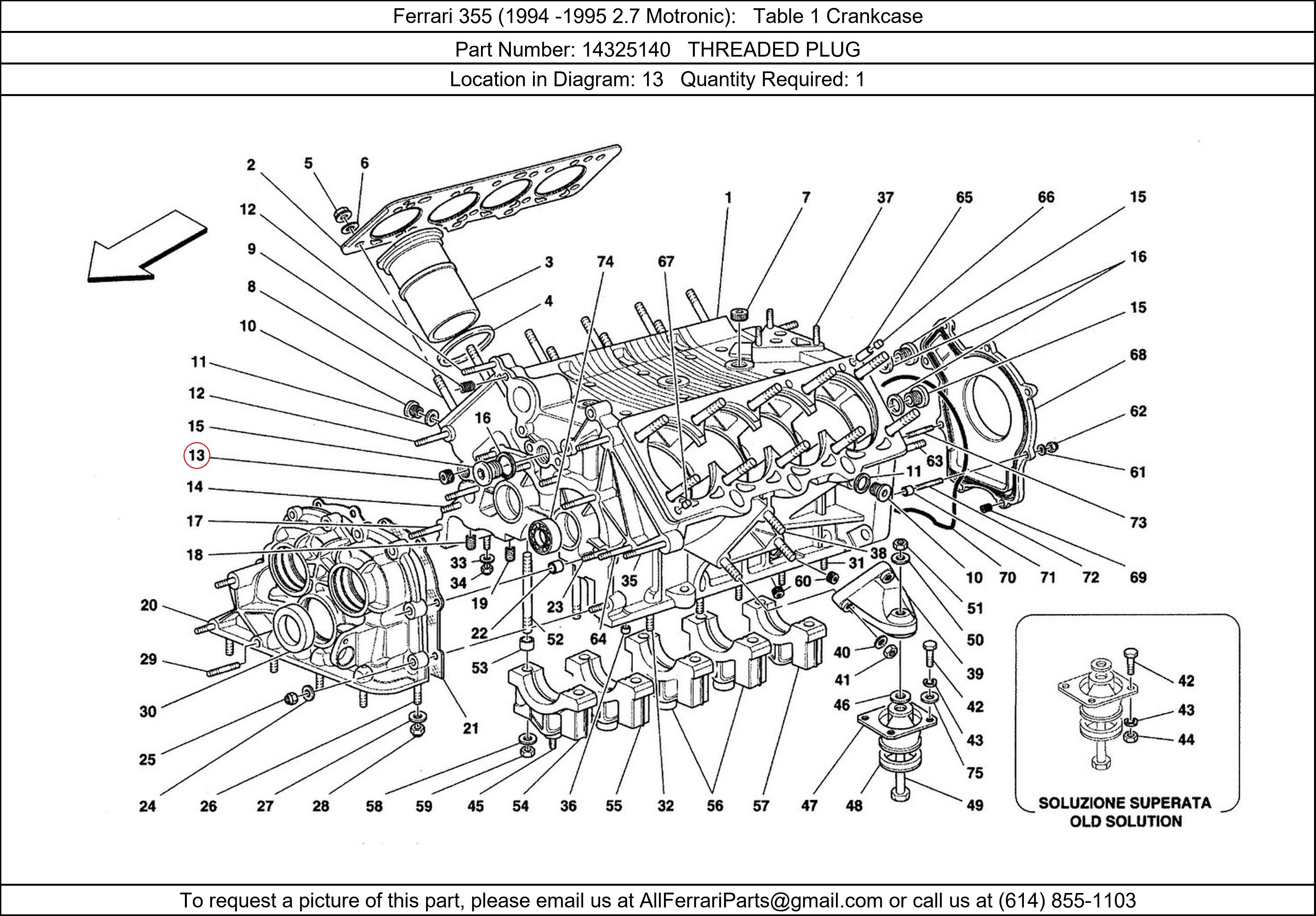 Ferrari Part 14325140