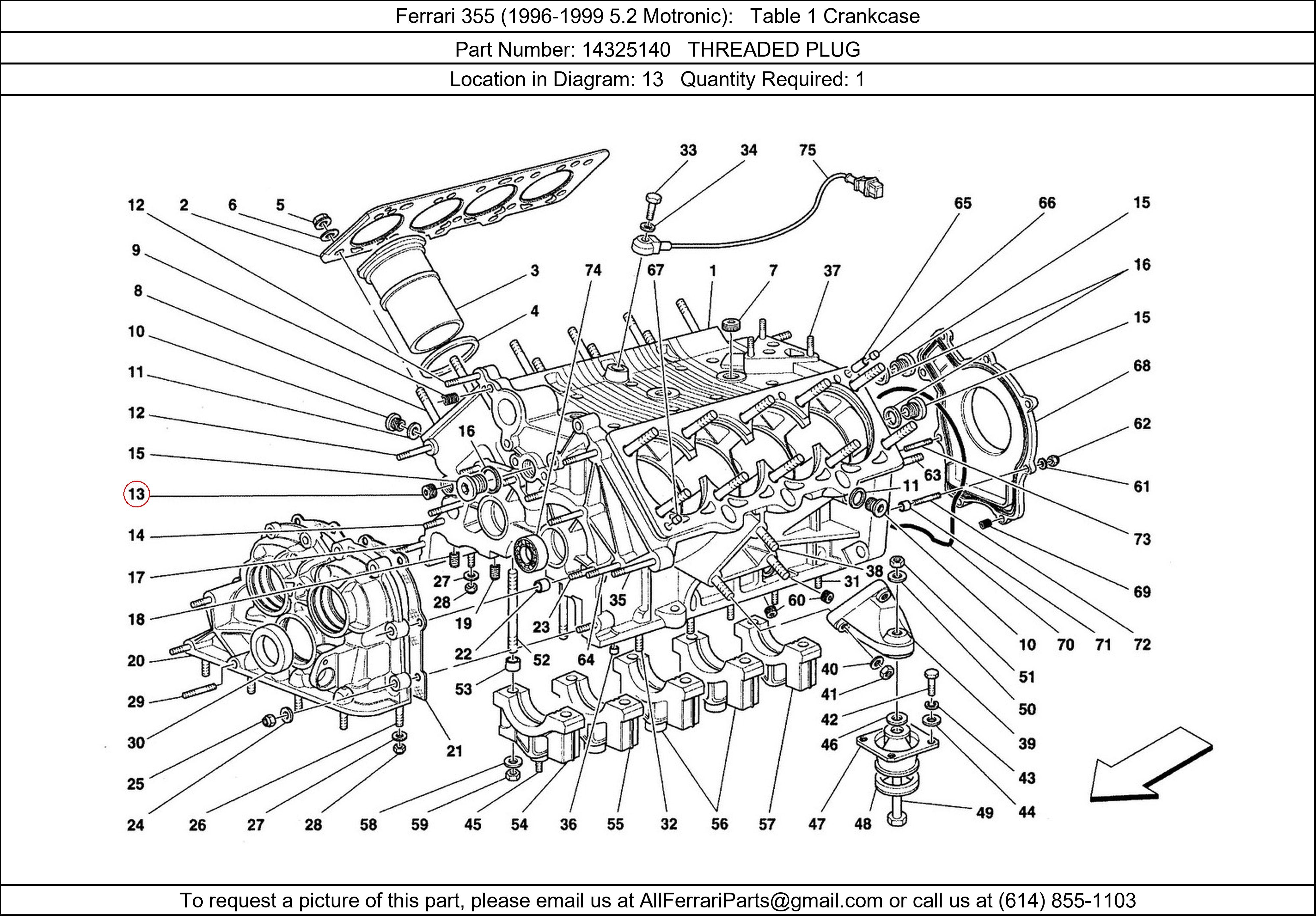 Ferrari Part 14325140