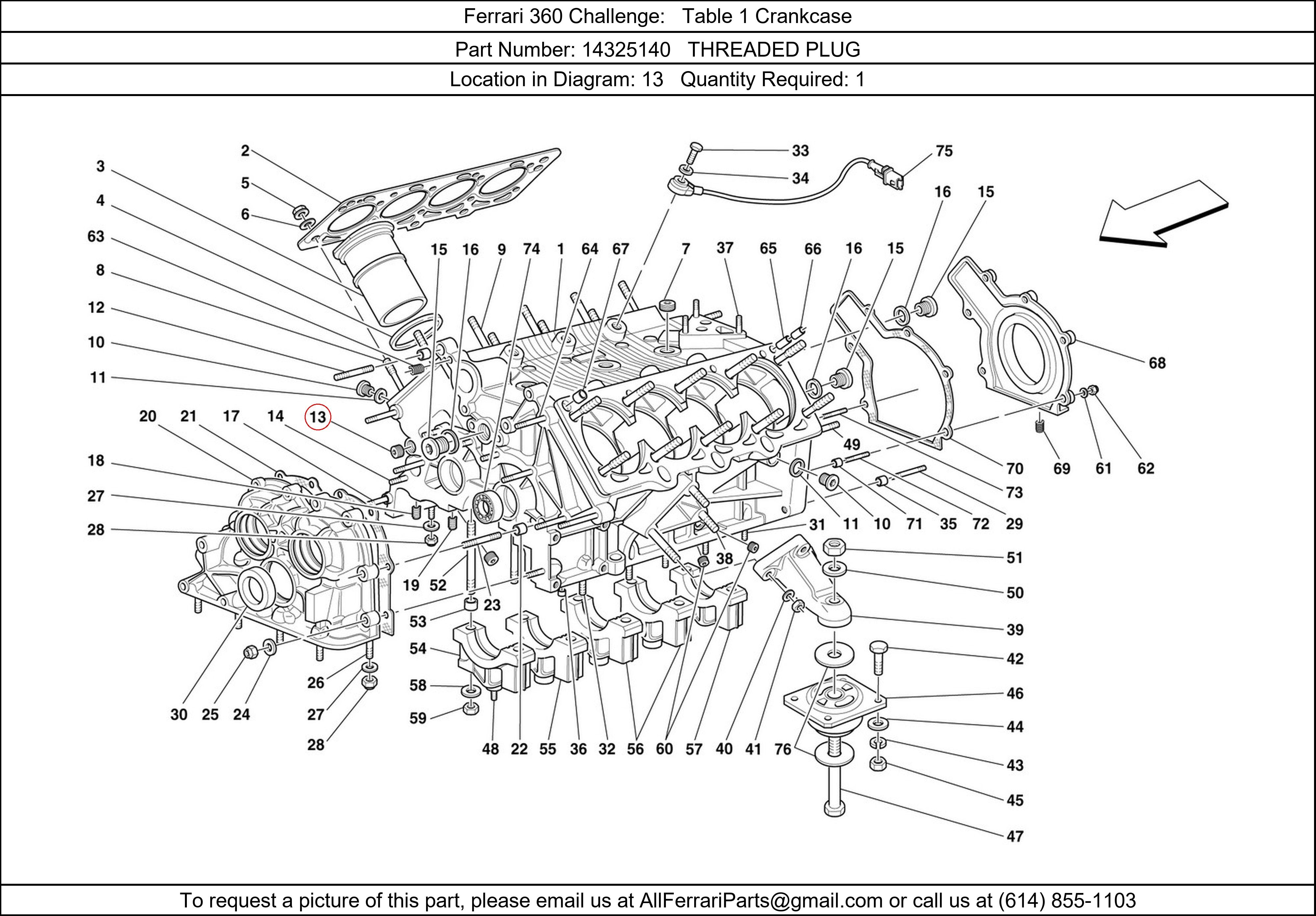 Ferrari Part 14325140