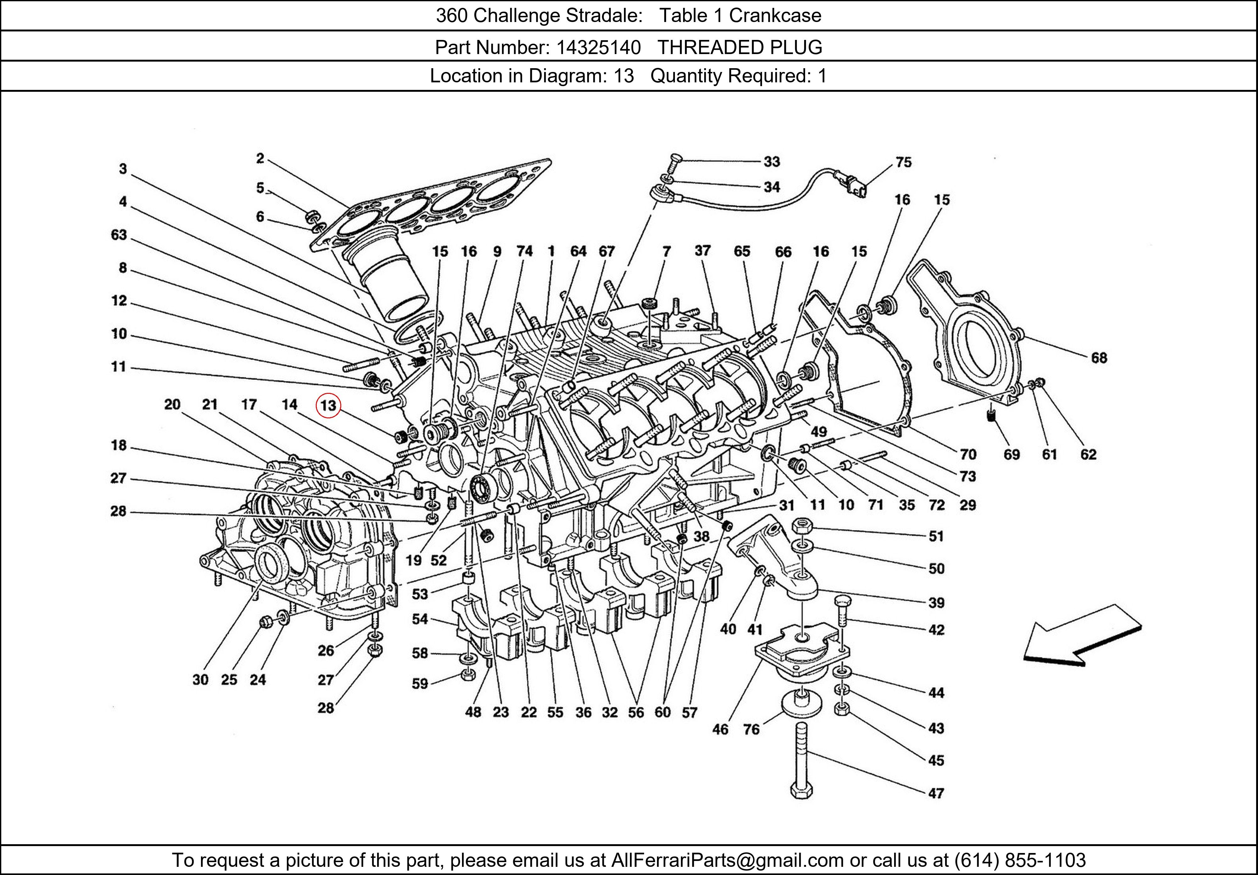 Ferrari Part 14325140