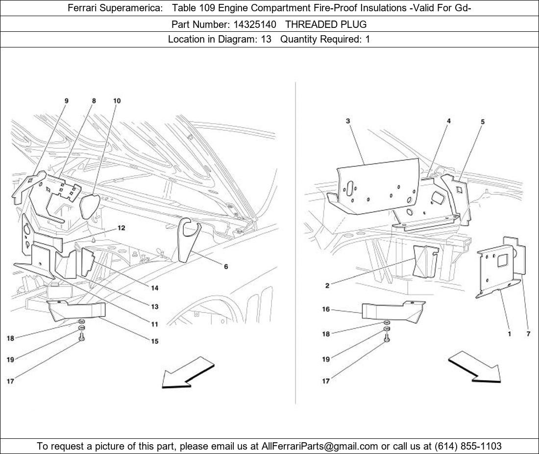 Ferrari Part 14325140