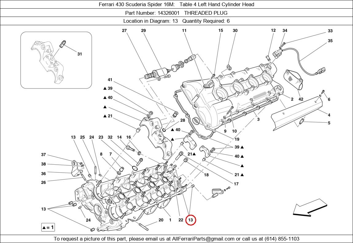 Ferrari Part 14326001