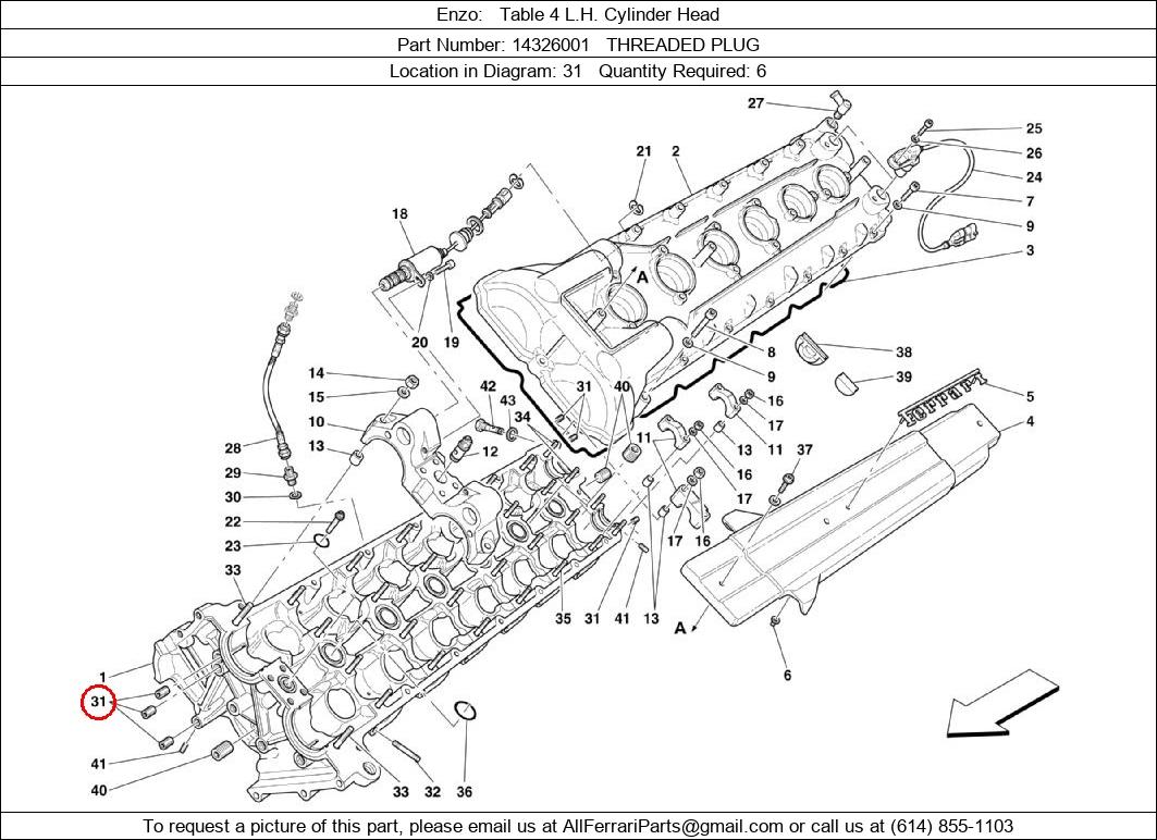 Ferrari Part 14326001