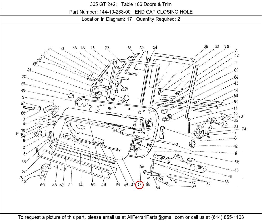 Ferrari Part 144-10-288-00