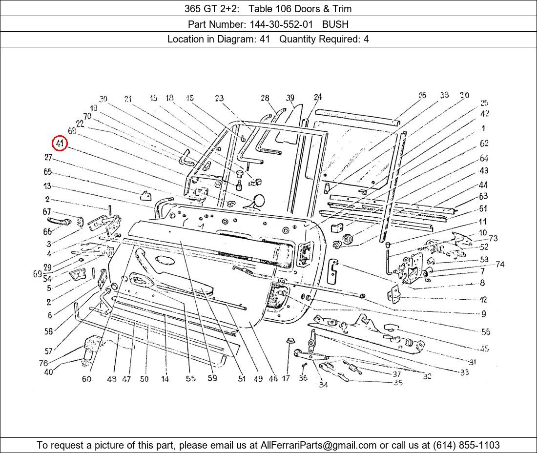 Ferrari Part 144-30-552-01