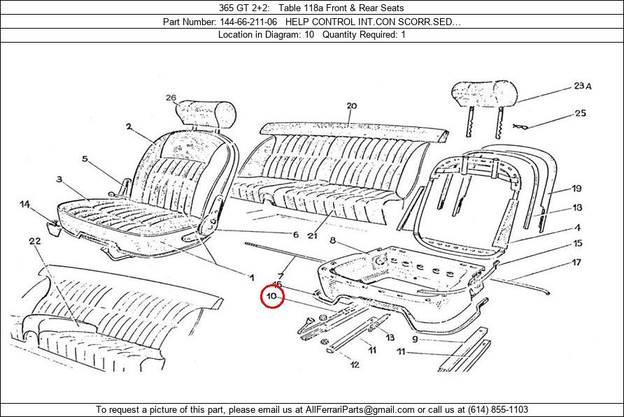 Ferrari Part 144-66-211-06