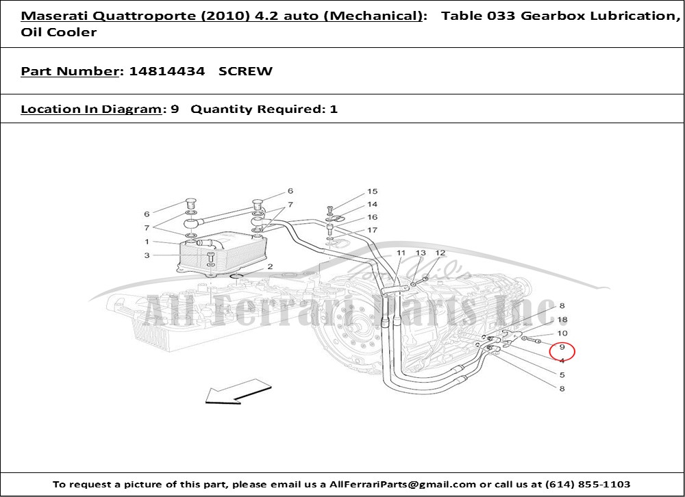 Ferrari Part 14814434