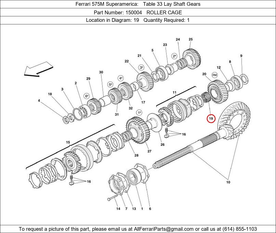 Ferrari Part 150004