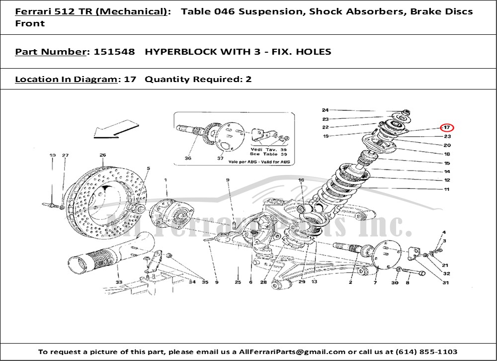 Ferrari Part 151548