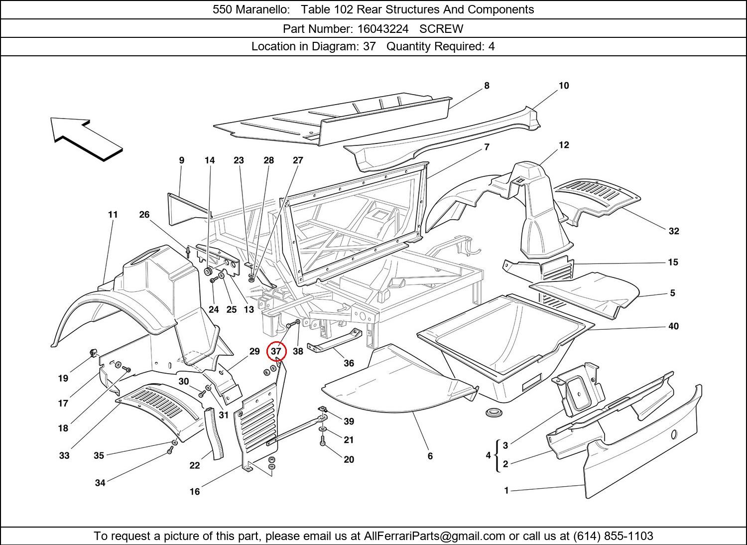 Ferrari Part 16043224