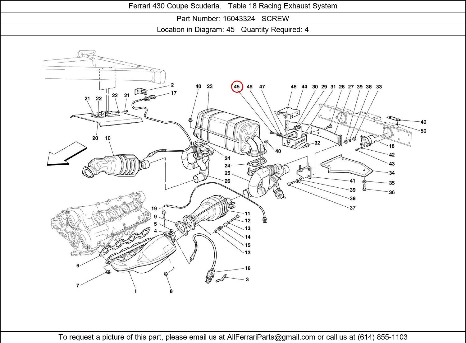 Ferrari Part 16043324