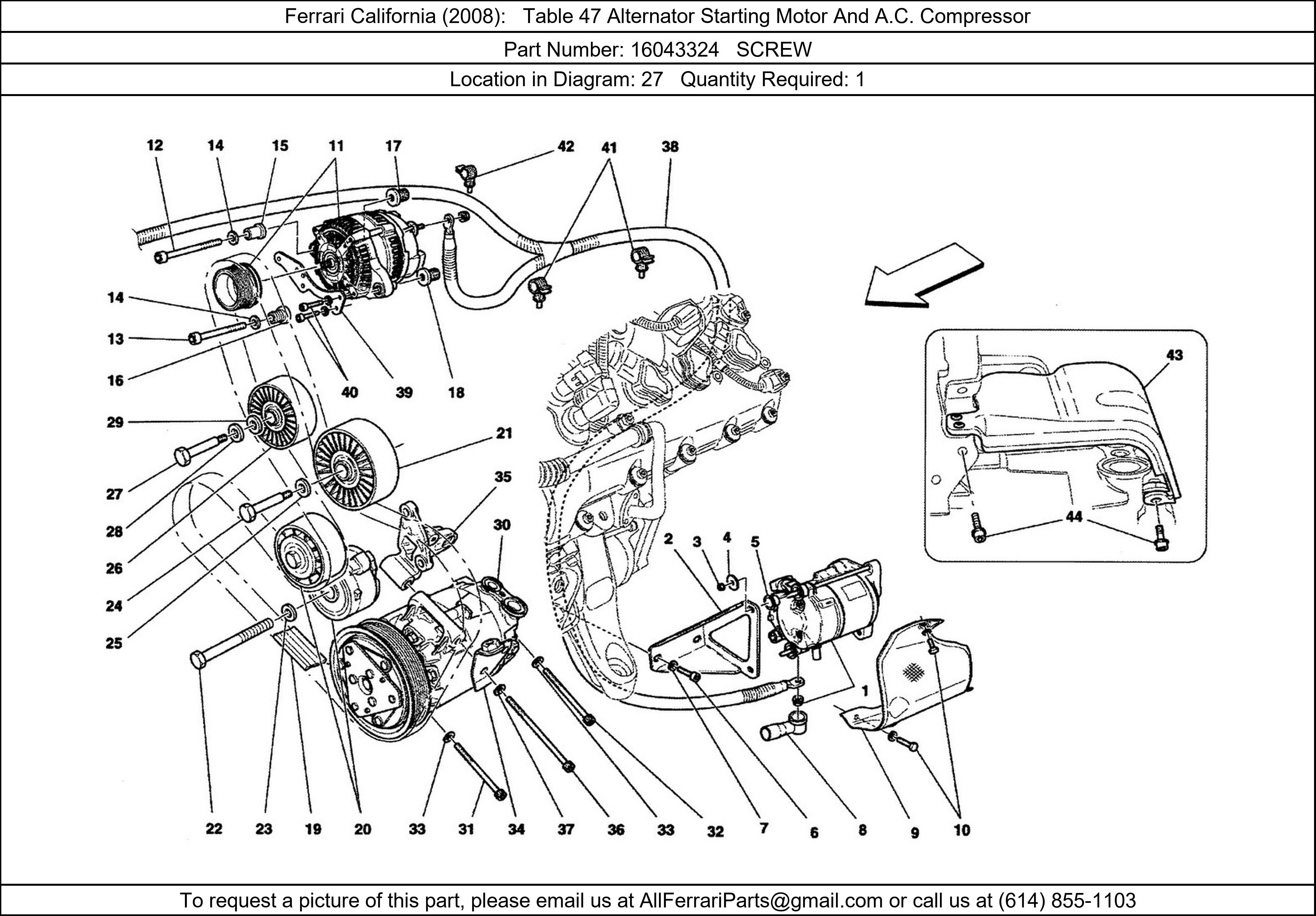 Ferrari Part 16043324