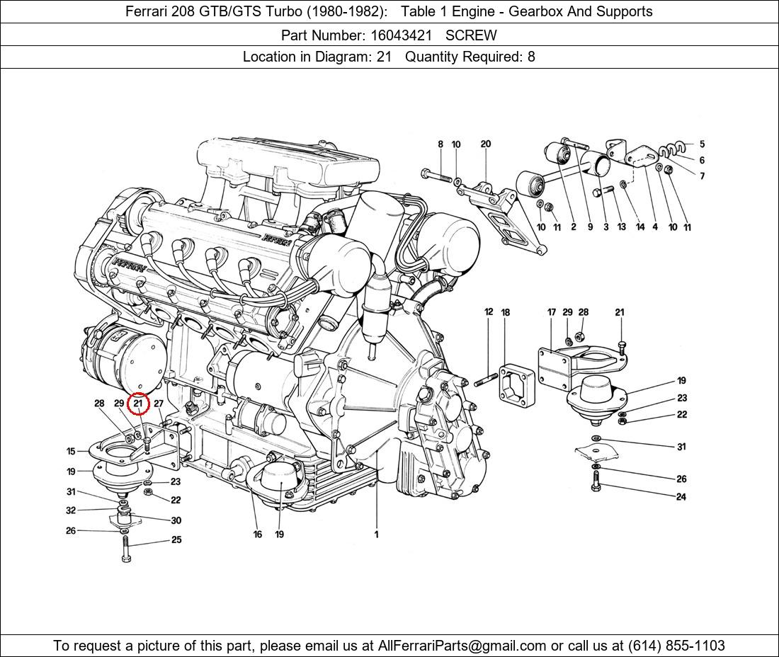 Ferrari Part 16043421