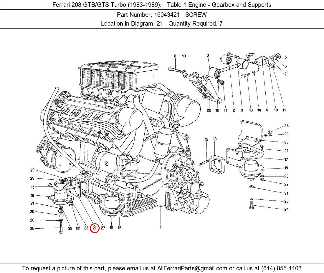 Ferrari Part 16043421