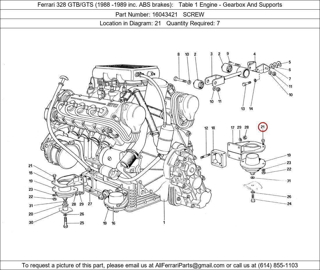 Ferrari Part 16043421