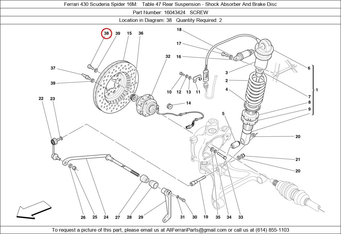 Ferrari Part 16043424