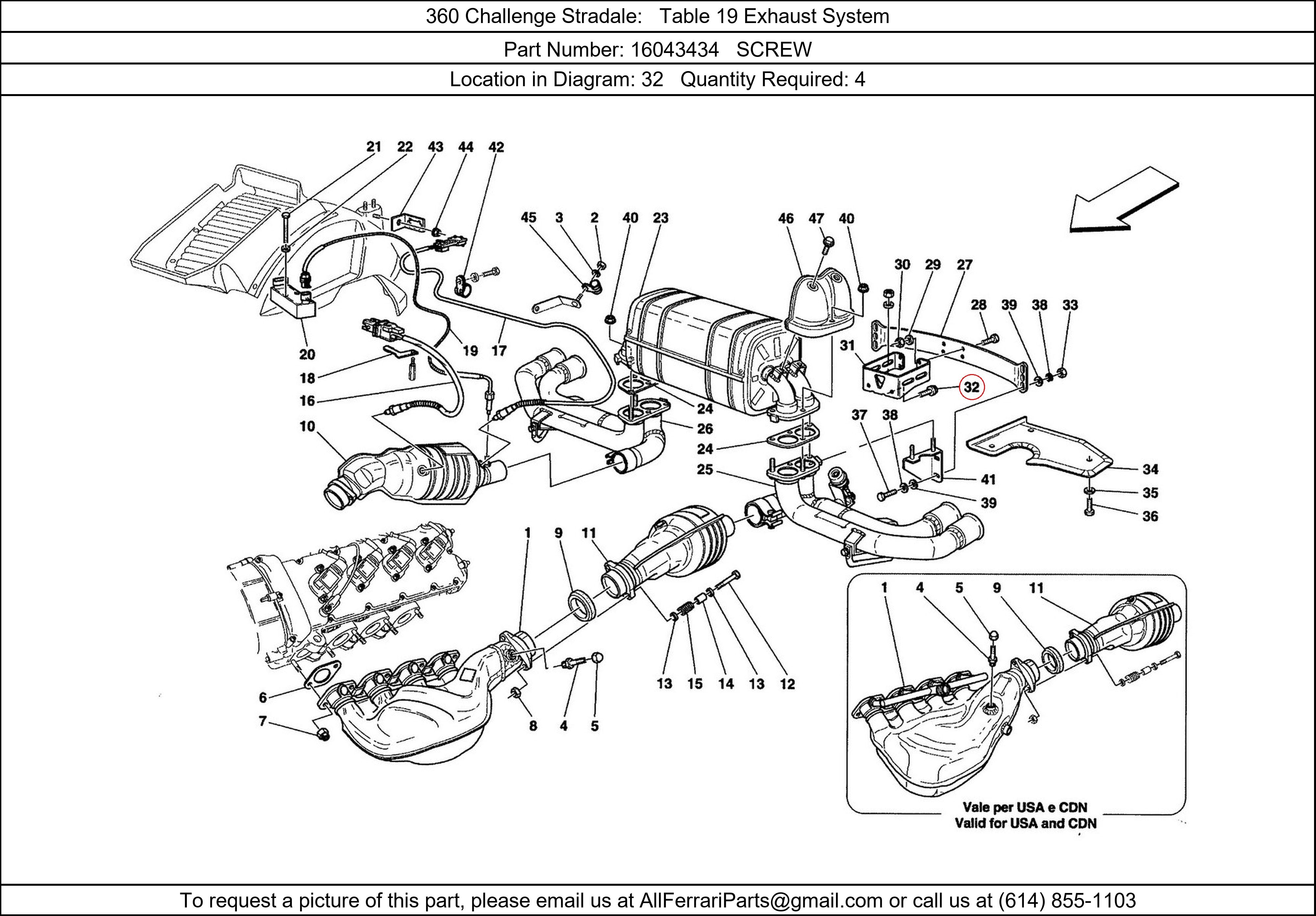 Ferrari Part 16043434