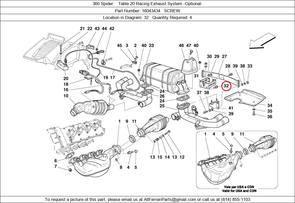 Ferrari Part 16043434