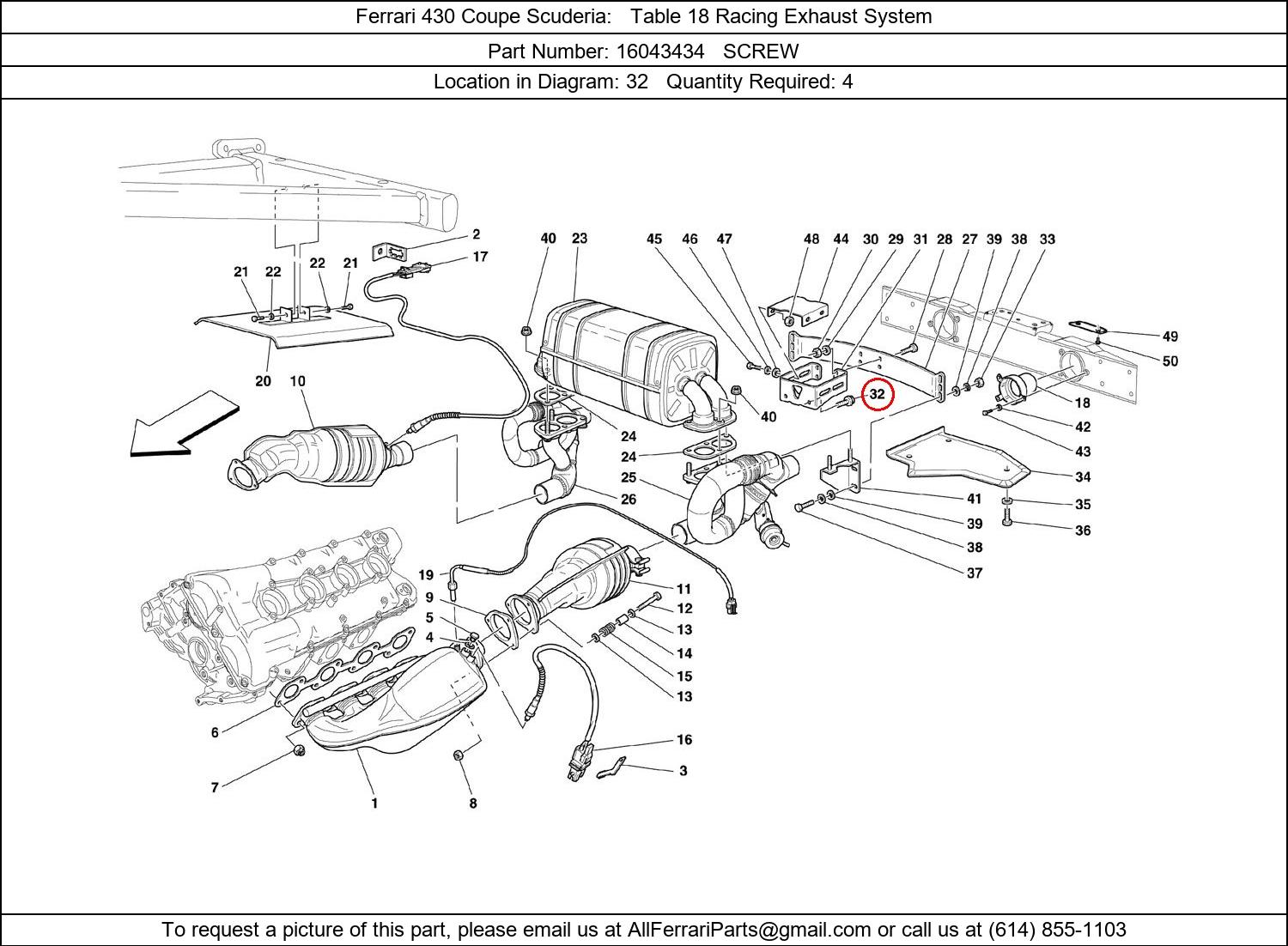 Ferrari Part 16043434