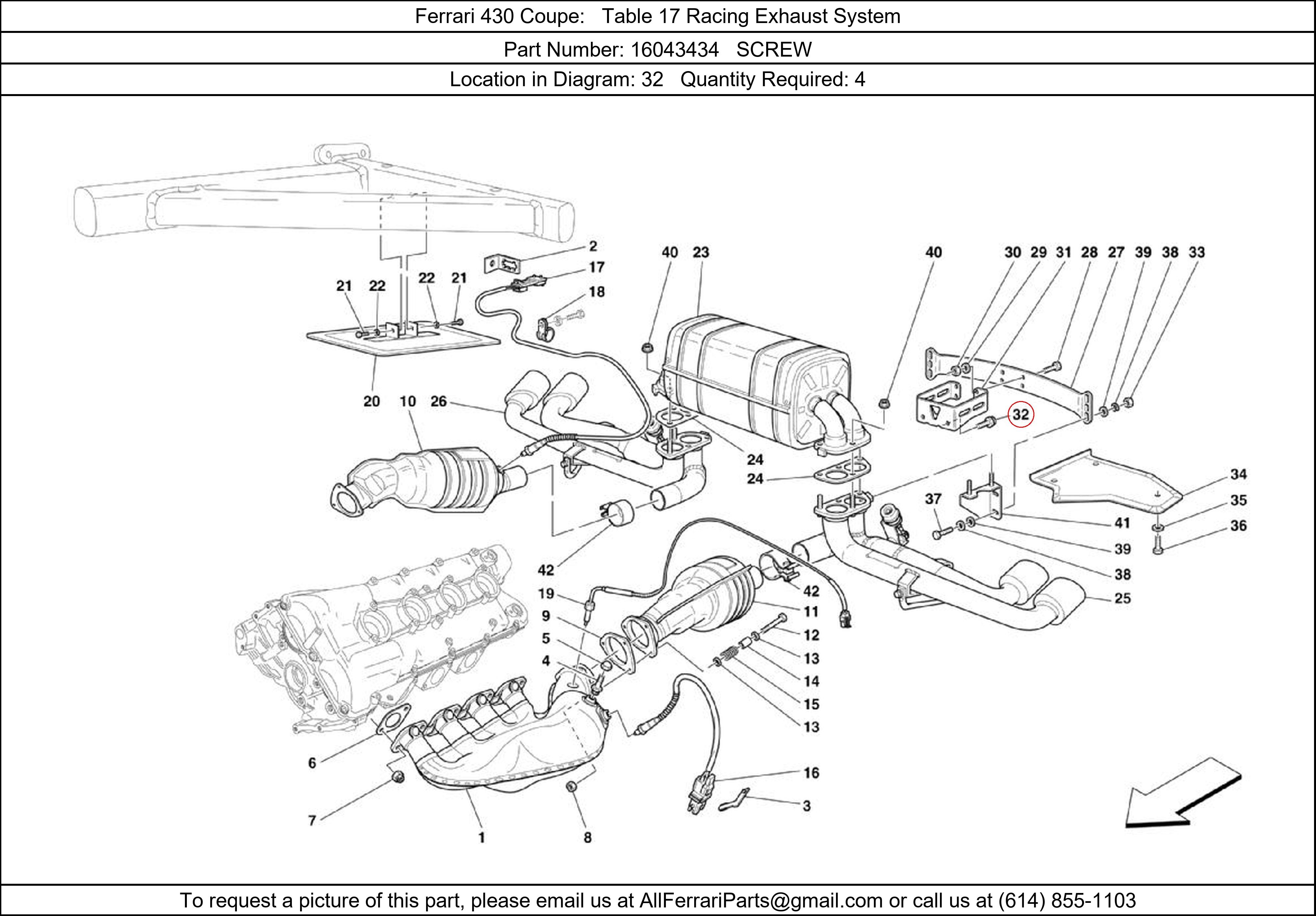 Ferrari Part 16043434