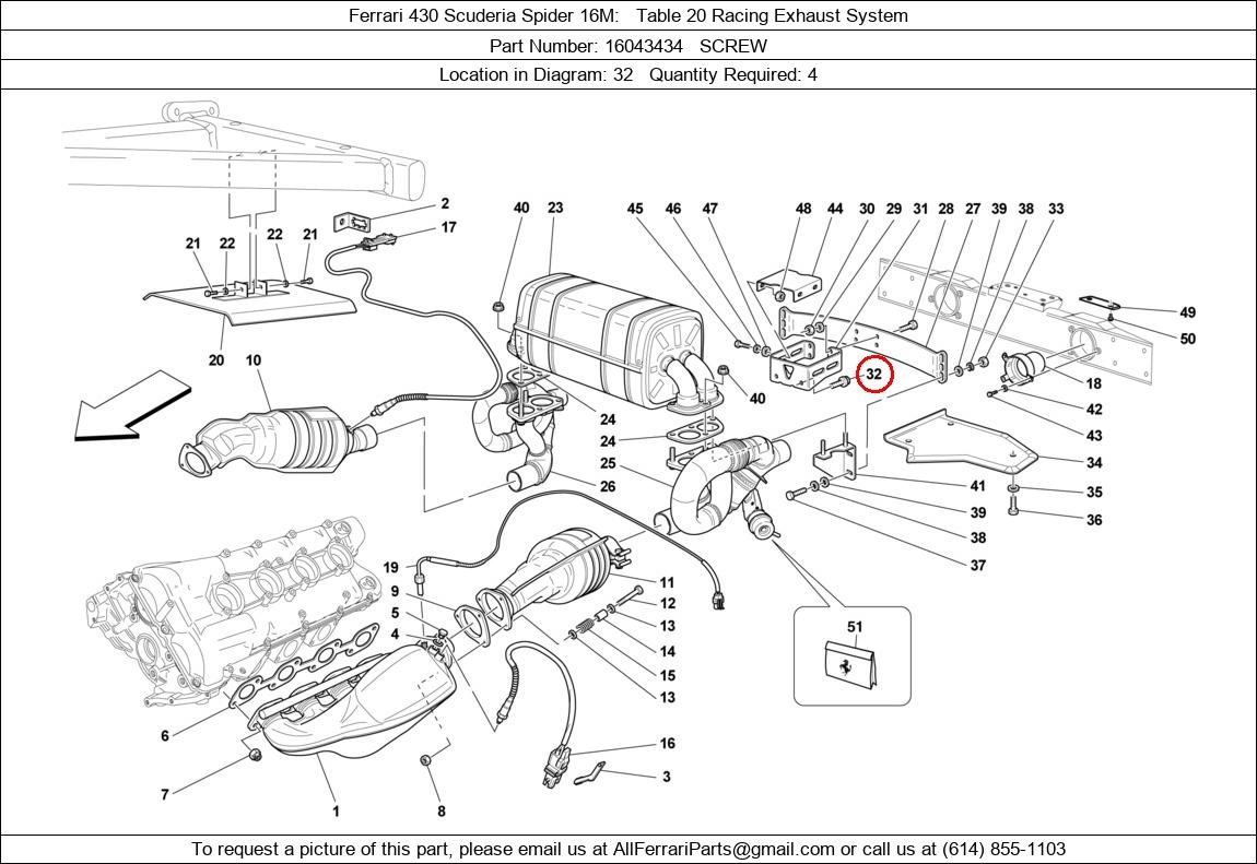 Ferrari Part 16043434