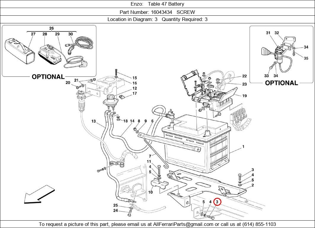 Ferrari Part 16043434