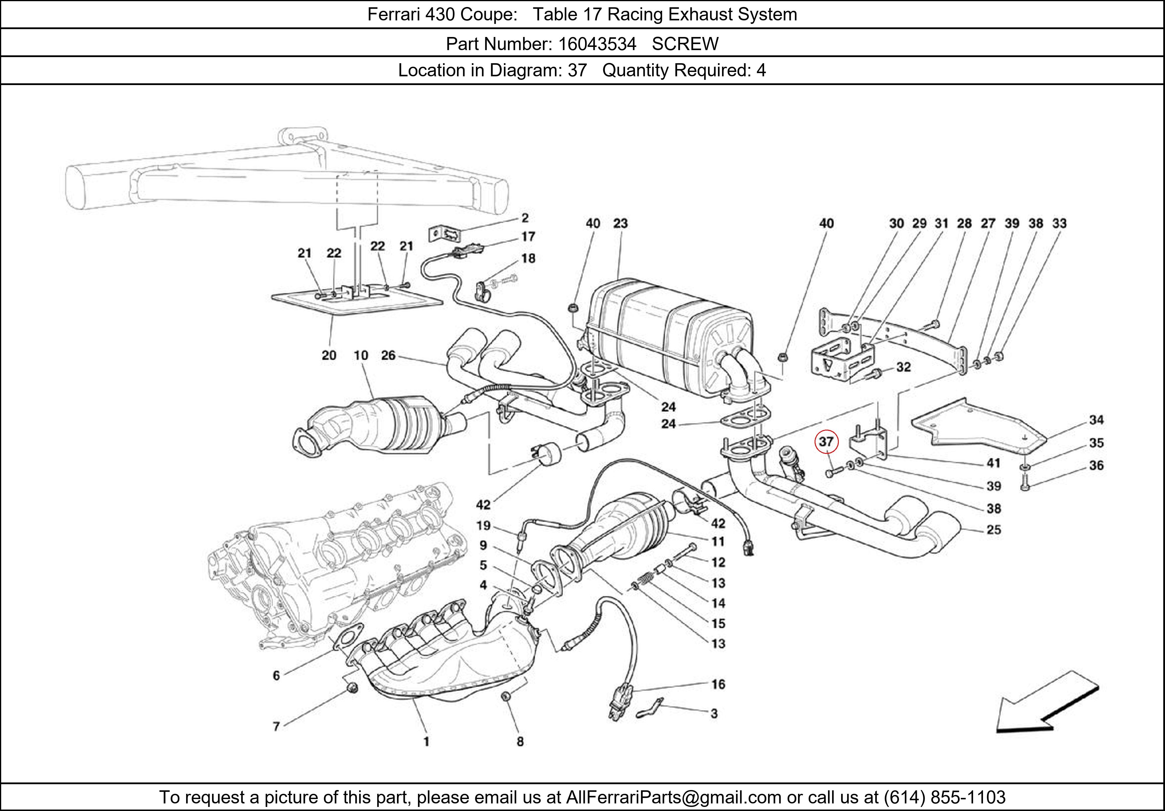 Ferrari Part 16043534