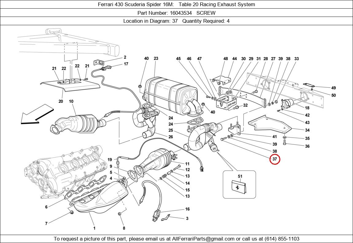 Ferrari Part 16043534