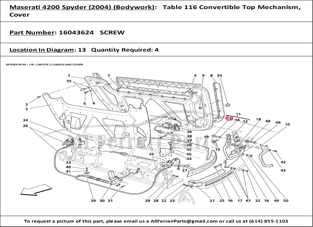 Ferrari Part 16043624