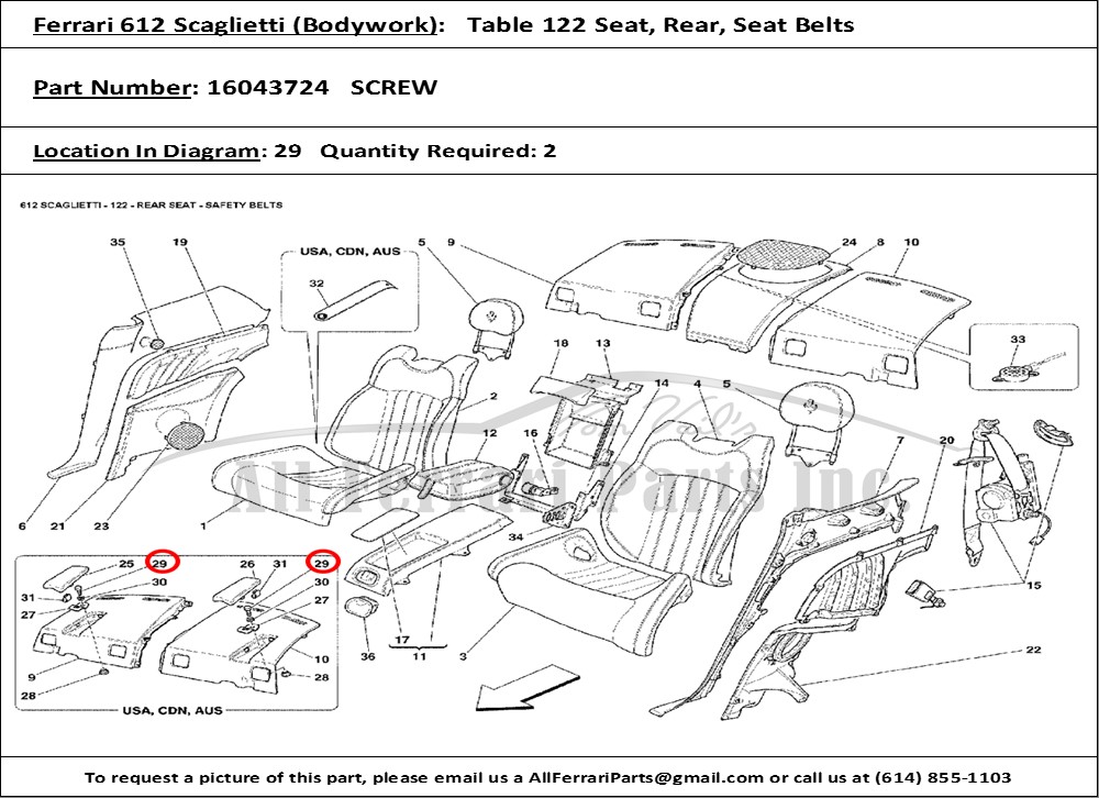 Ferrari Part 16043724