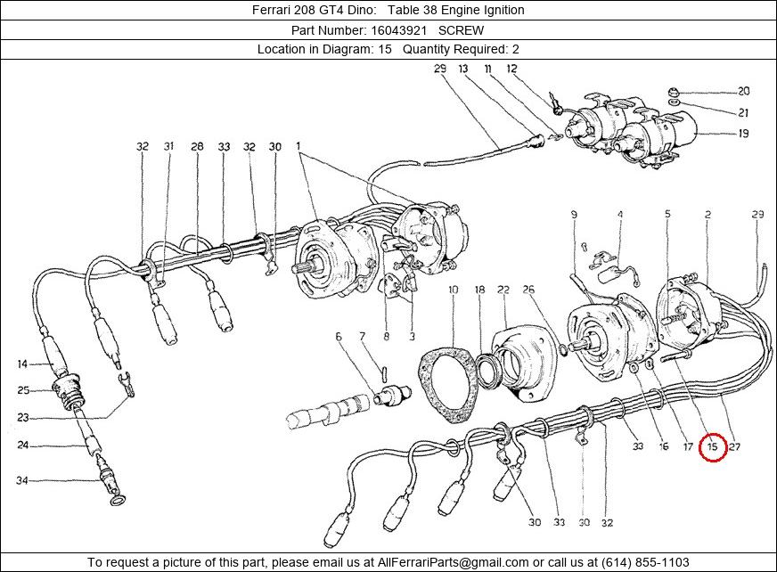 Ferrari Part 16043921