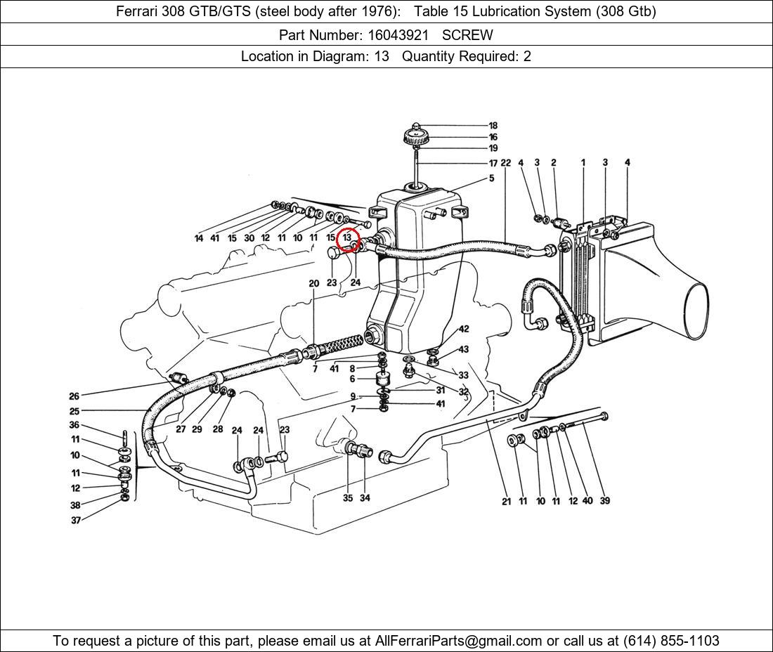 Ferrari Part 16043921