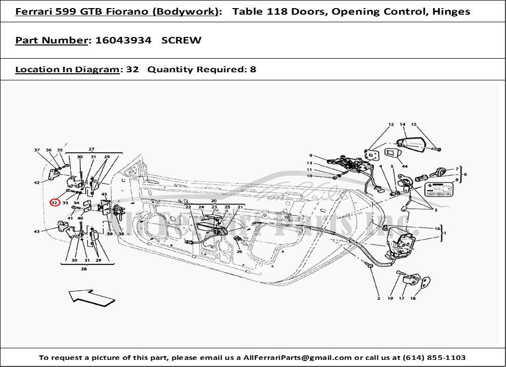 Ferrari Part 16043934