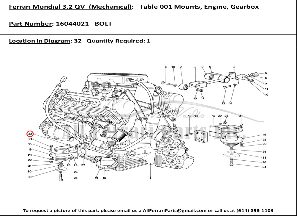 Ferrari Part 16044021