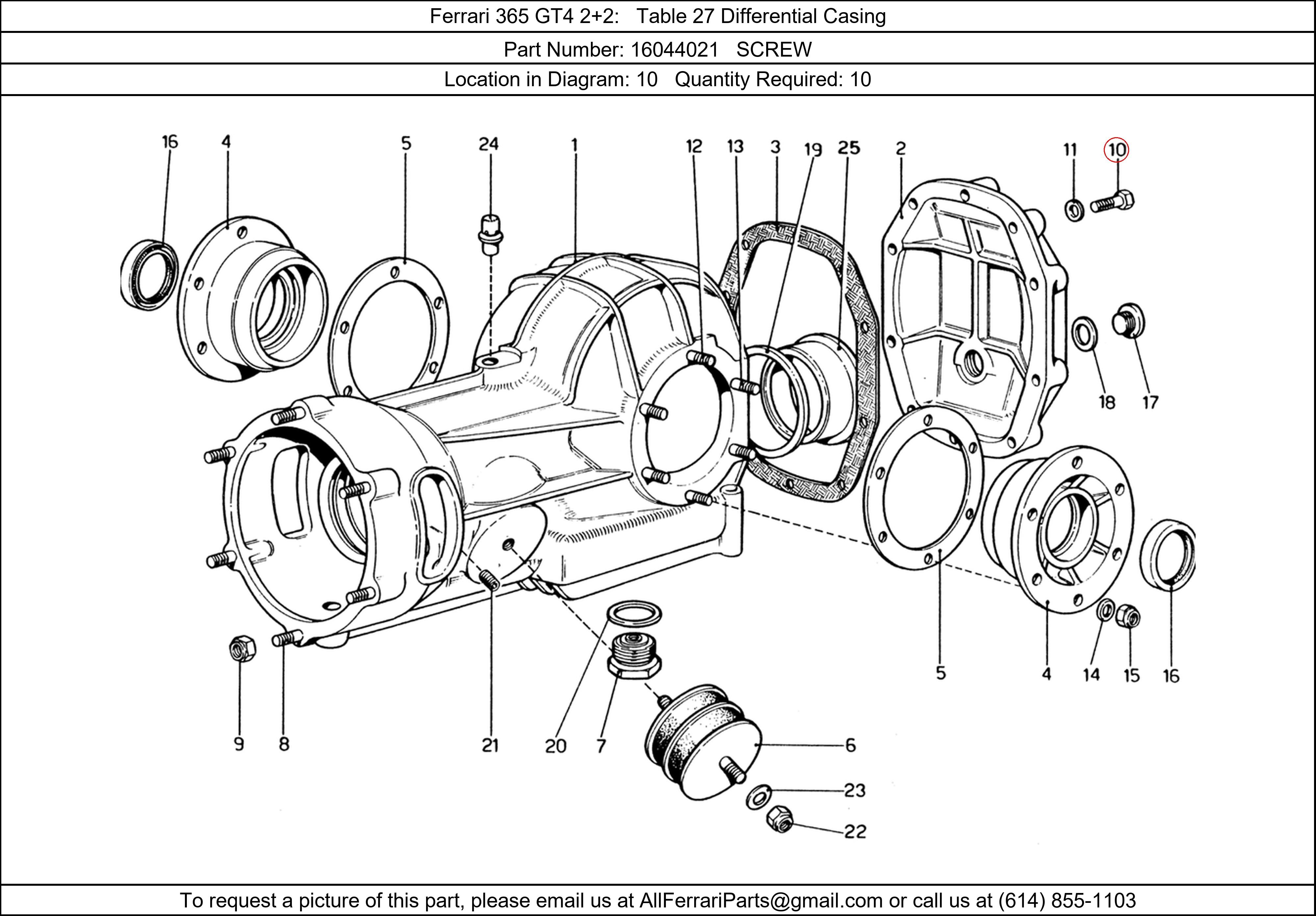 Ferrari Part 16044021