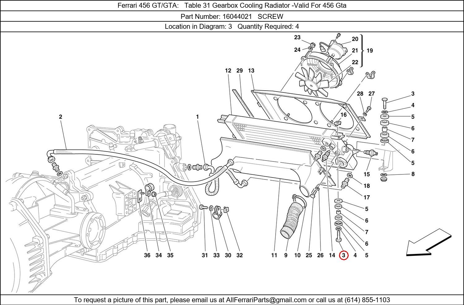 Ferrari Part 16044021