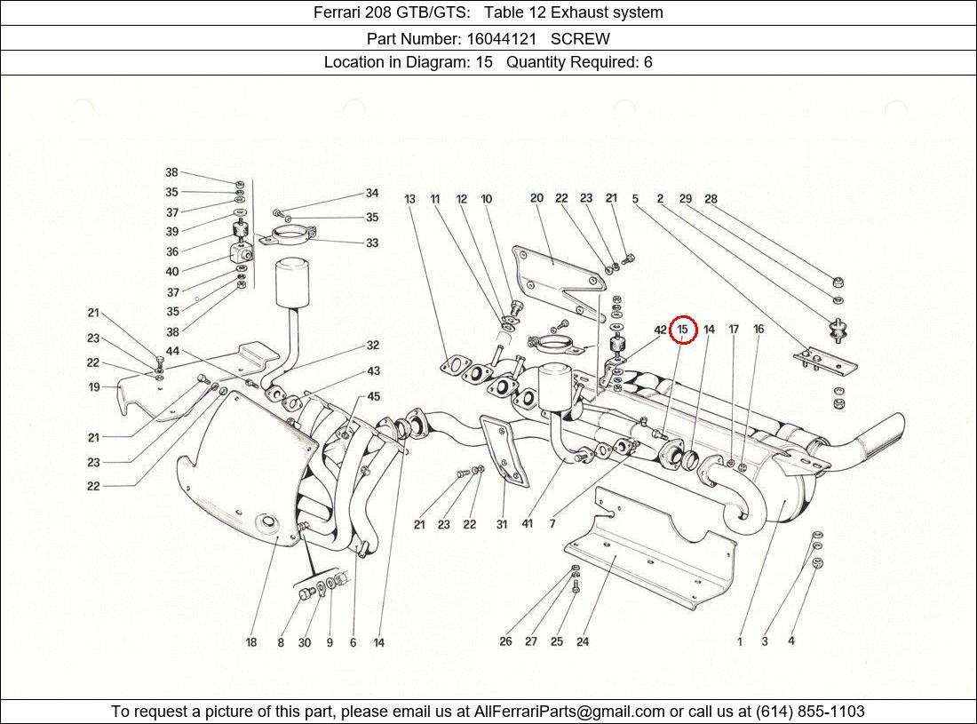 Ferrari Part 16044121